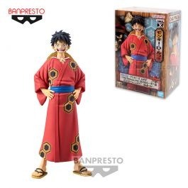 One Piece DXF The Grandline Series Monkey D Luffy Yukata Ver Wano Bandai Spirits Banpresto Figure