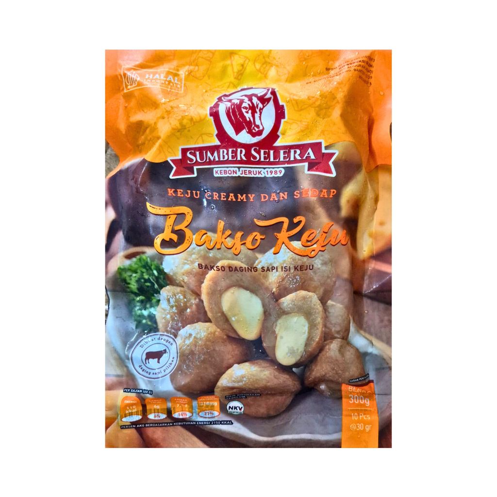 

Bakso Sumber Selera Keju 300gr isi 10pcs