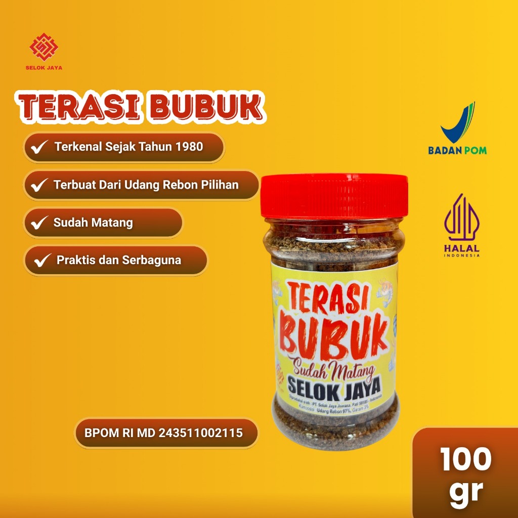 

TERASI BUBUK MATANG SELOK JAYA 100 GR