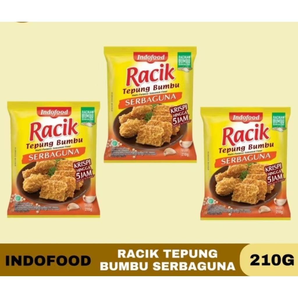

Racik tepung bumbu Serbaguna Indofood 210 gr