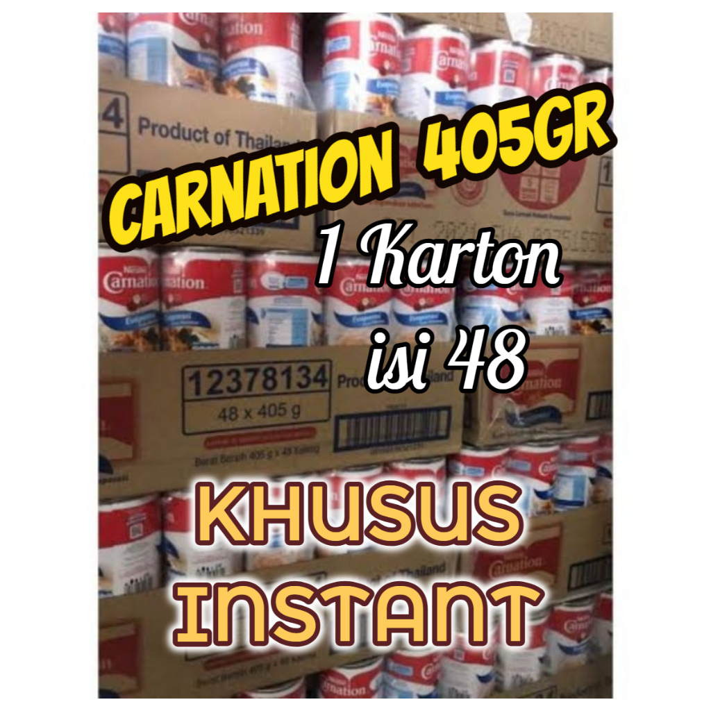

INSTANT nestle carnation evaporasi susu cair carnation eveporasi 1dus 405gram carnation 405grx48