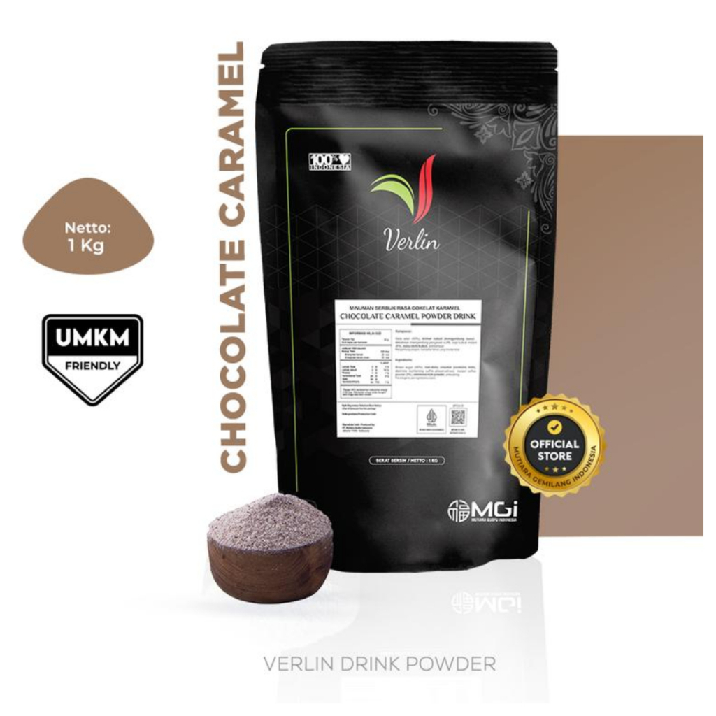 

bubuk minuman Verlin drink powder CHOCOLATE CARAMEL 1kg verlin powder drink choco karamel 1kg verlin chocho karamel