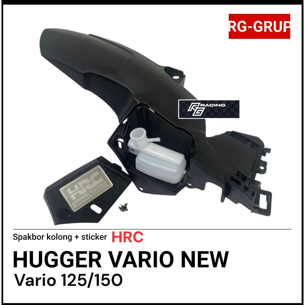 NEW SPAKBOR KOLONG VARIO 125 150 OLD NEW + EMBLEM STIKER SILVER TAHAN AIR HUGGER AIRBLADE VARIO 125 