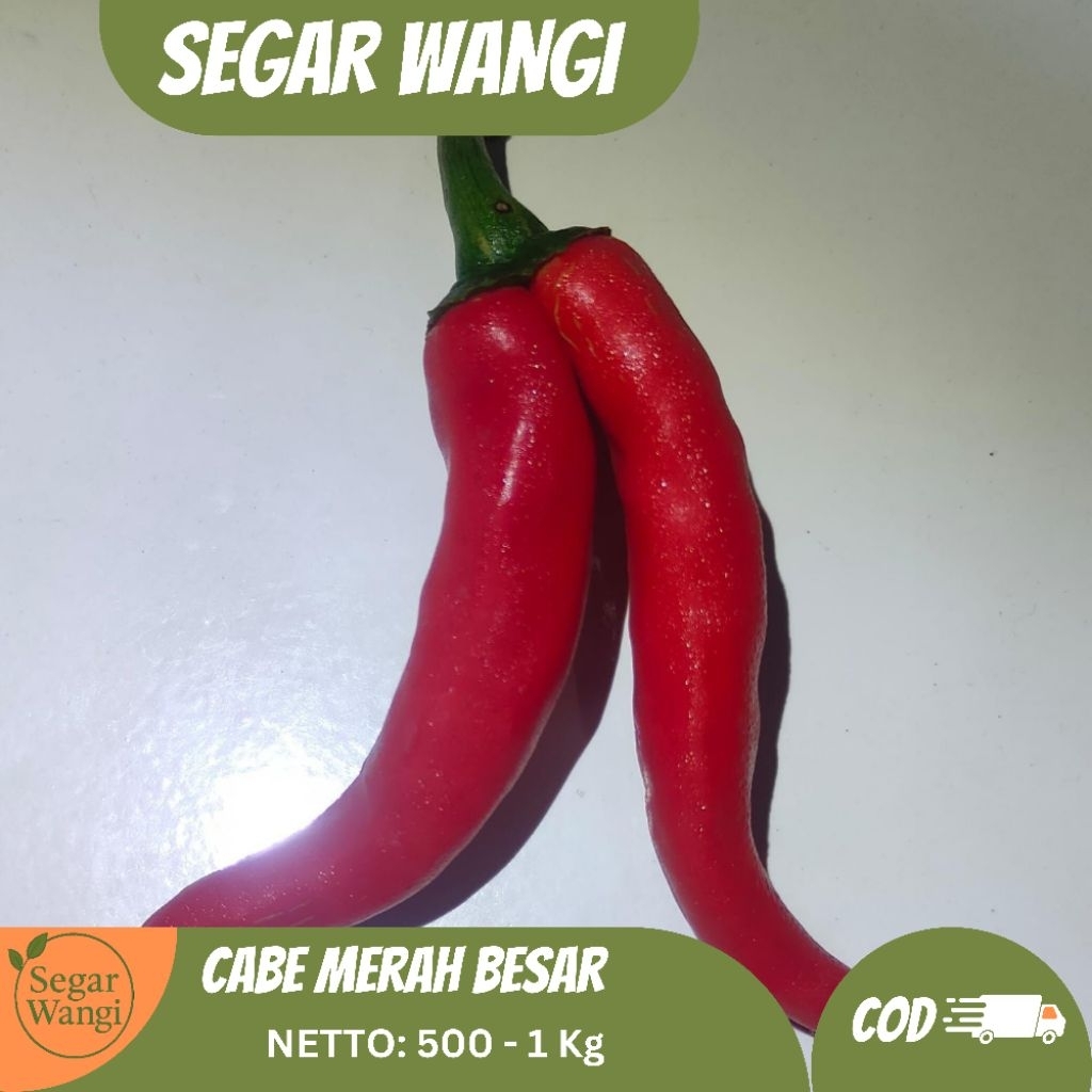 

Cabe Merah Besar Segar - 500/1 Kg - Cabe Merah untuk Masakan Pedas Alami