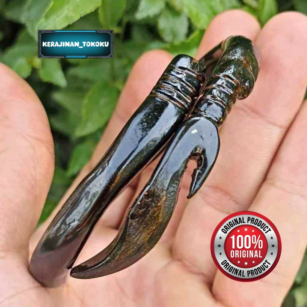 Gelang akar bahar hitam asli ukir kujang original 100%