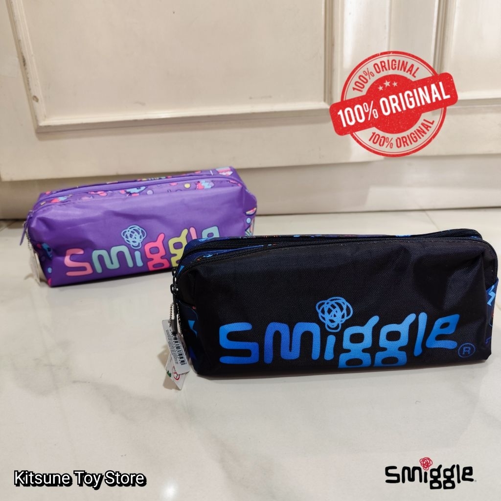 

Smiggle Pencil Case Twin Zip Wonder World Original - Tempat Pensil Anak Sekolah TK SD SMP