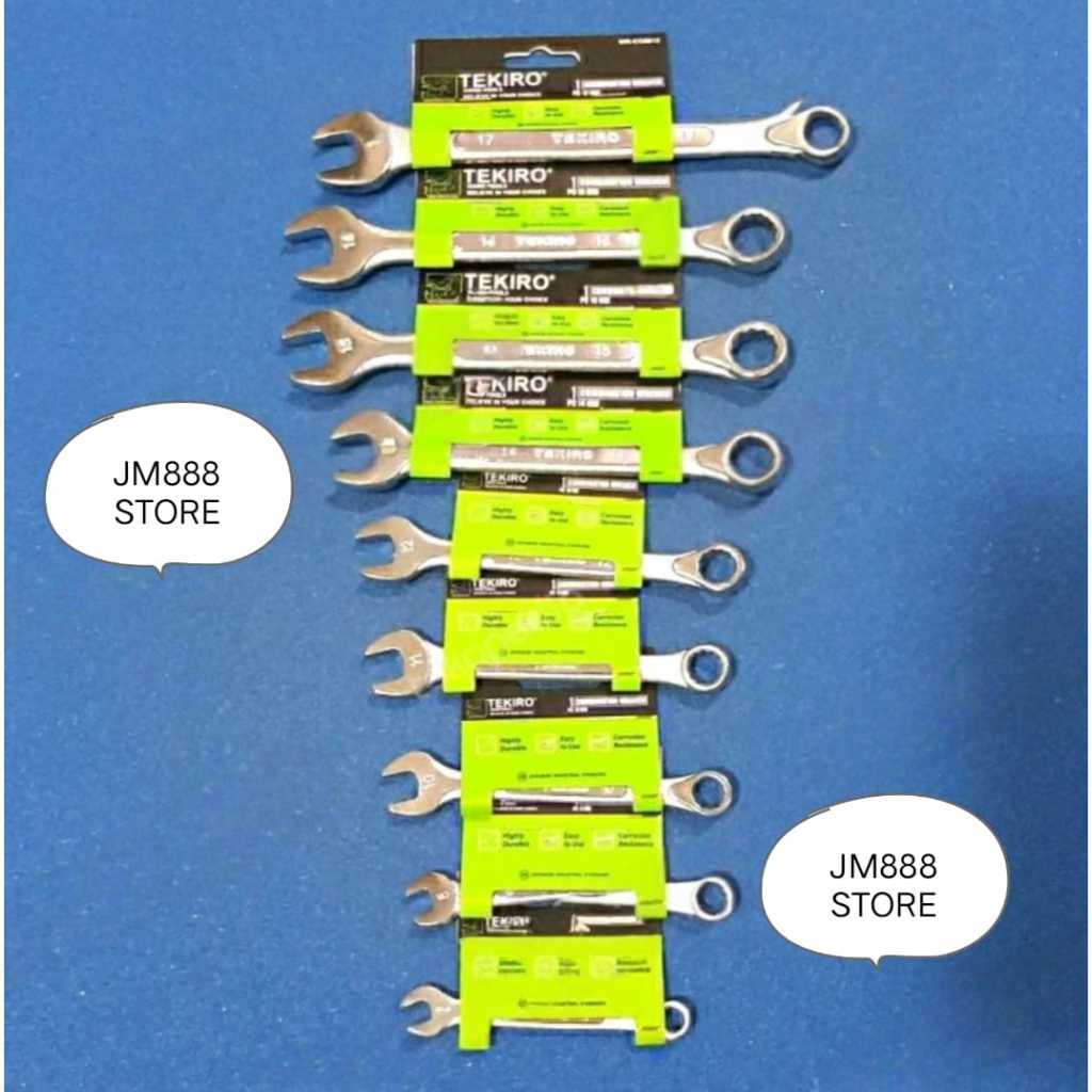 Tekiro Kunci Ring pas 8 9 10 11 12 13 14 17 mm / Kunci kombinasi / Kunci ring pas tekiro