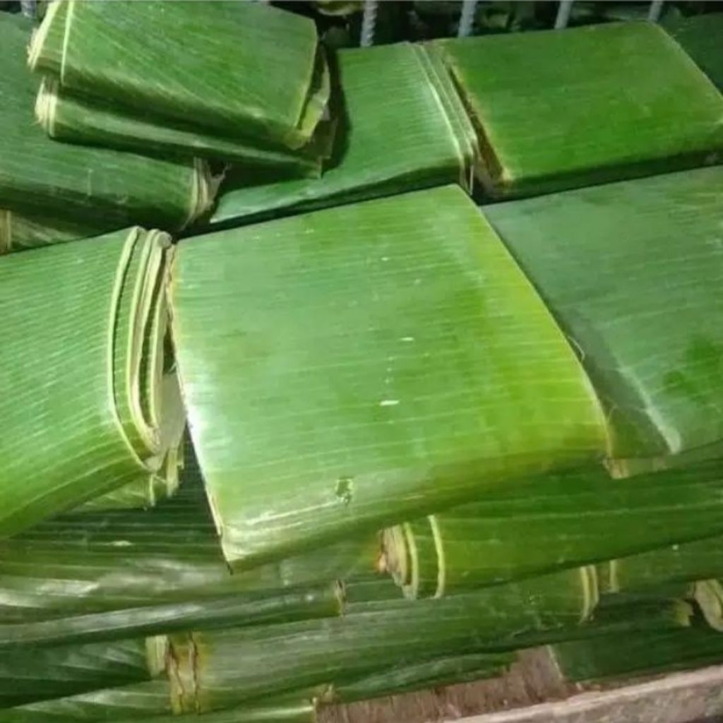 

daun pisang segar untuk bungkus-bungus