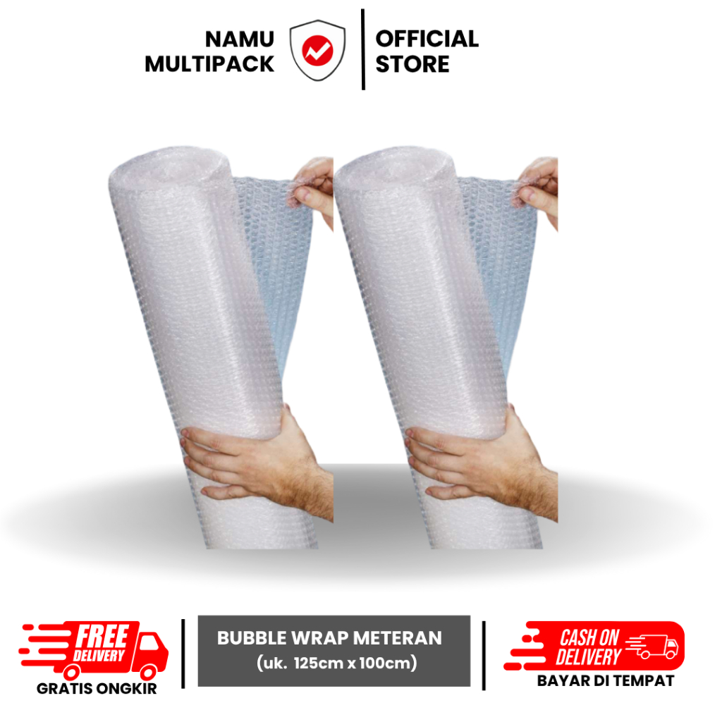 

TERMURAH [ 1METER ] BUBBLE WRAP ECERAN /BUBBLEPACK / PELINDUNG PAKET
