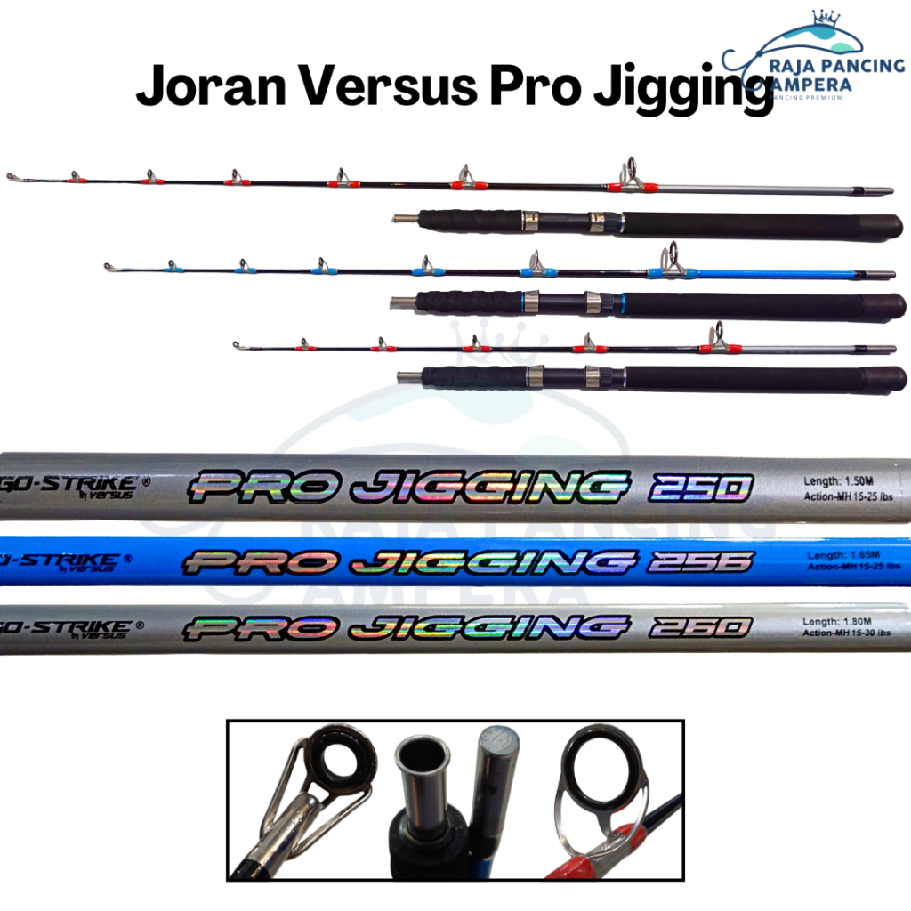 Joran Go Strike Power Pro Jigging | Stik Pancing Laut Sambung Bawah Kaku