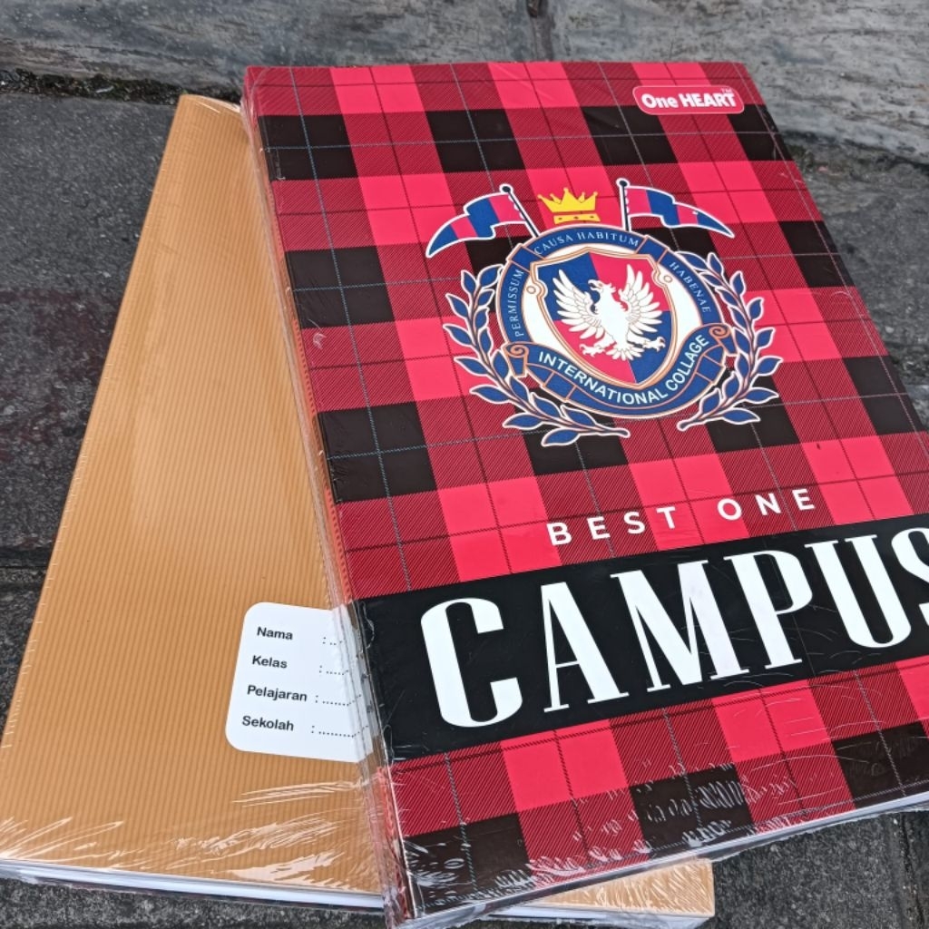 

1 Pack ¹Buku Tulis Campus One Heart 36 Lembar Terbaru Bigbos Boxi 17x25cm 10pcs