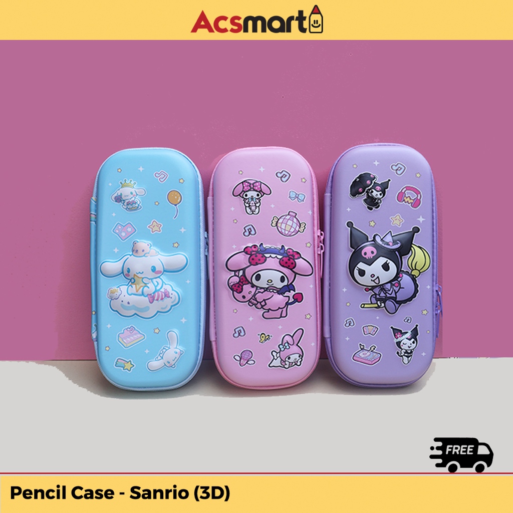 

ACSmart - Kotak pensil Sanrio My Melody Kuromi Cinnamoroll | Sanrio Pencil Case [R426]