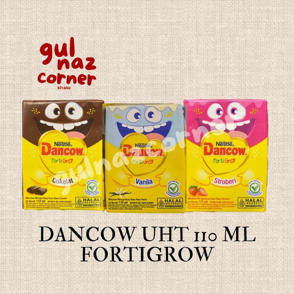 

[ FREE BUBBLE WRAP ] DANCOW FORTIGROW 110 ML SUSU UHT | COKELAT STROBERI