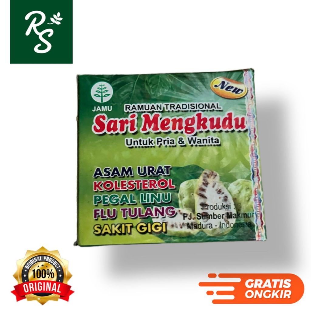 

new sari mengkudu isi 10 sachet pegal linu encok asam urat kolesterol lewaaatttt bablass