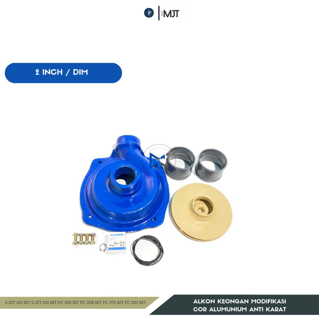 ALKON KEONGAN ALUMUNIUM COR MODIFIKASI 2" INCH UNTUK POMPA AIR JETPUMP