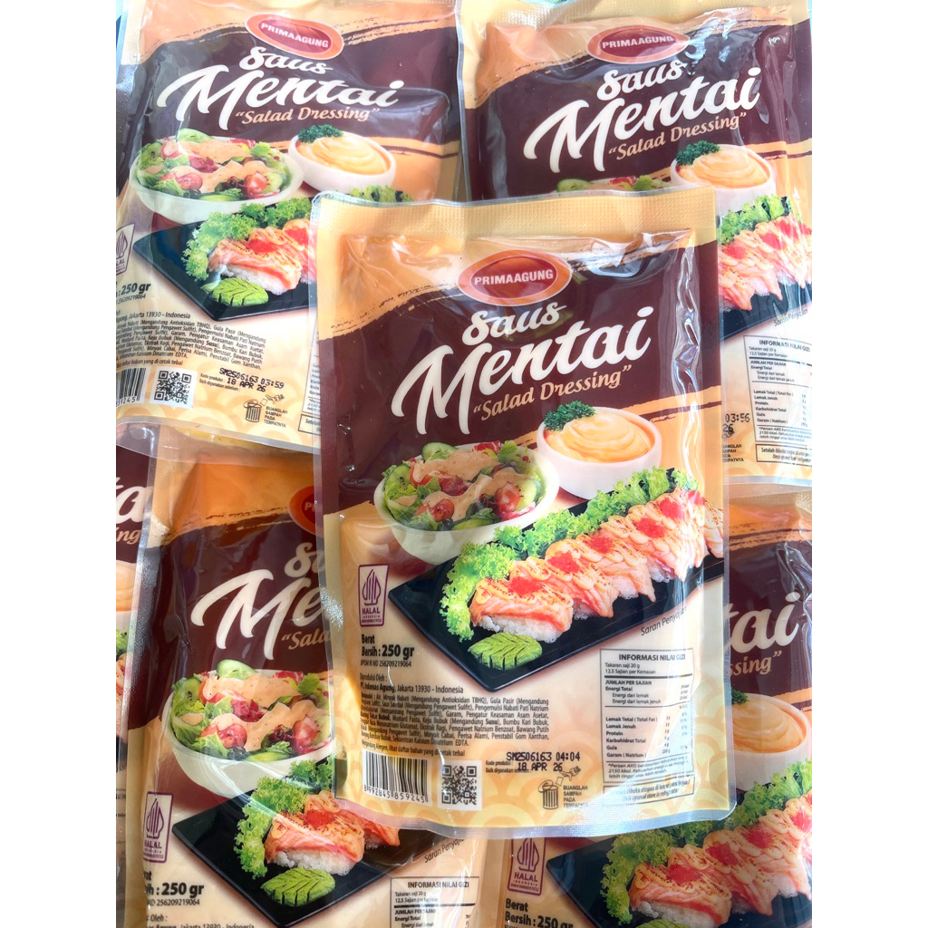 

Saus Mentai 250gr Prima Agung ~ GALERI PLASTIK FROZEN FOOD