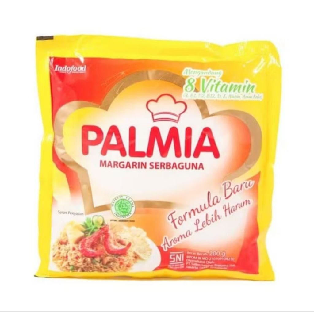 

2pcs PALMIA MARGARINE SERBAGUNA 200GRAM MENTEGA