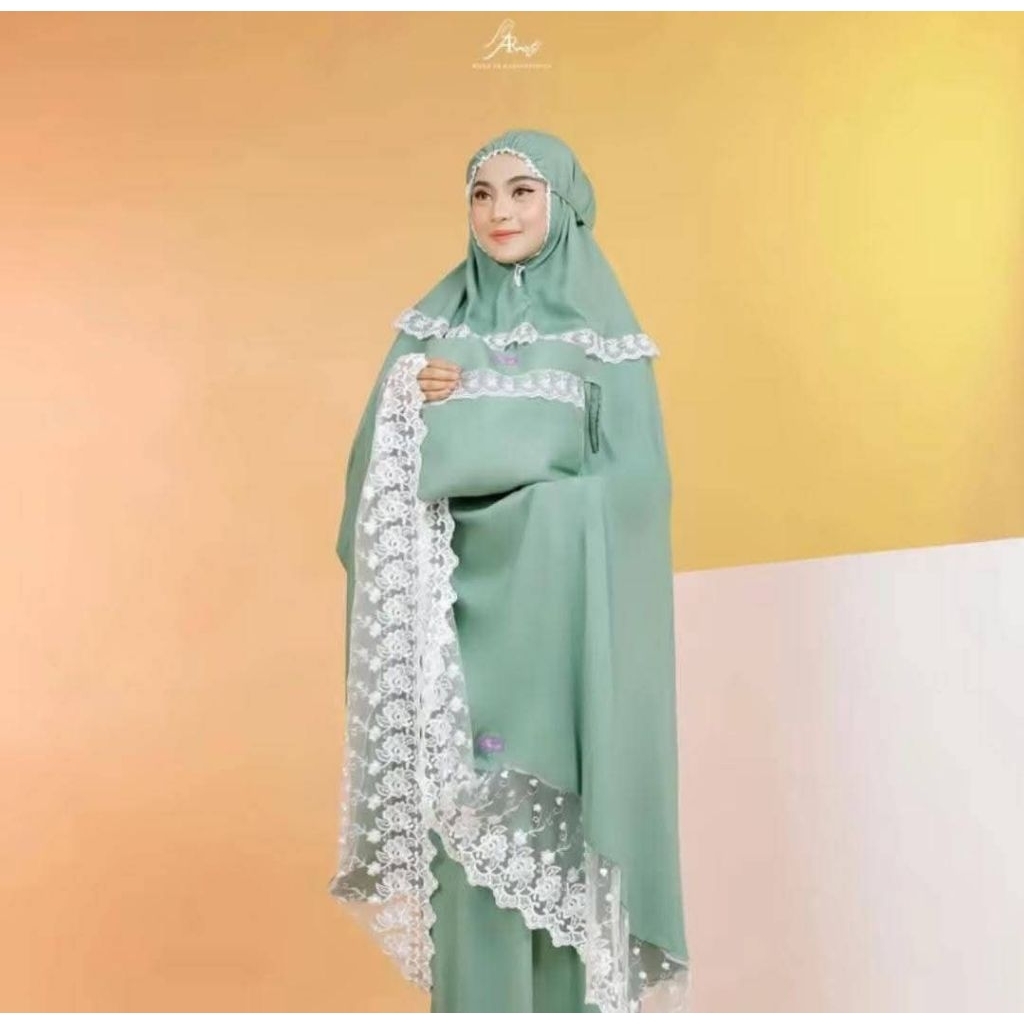 Mukena Renda Mukena Arrafi Mukena potongan mukena bahan rayon Mukena Polos