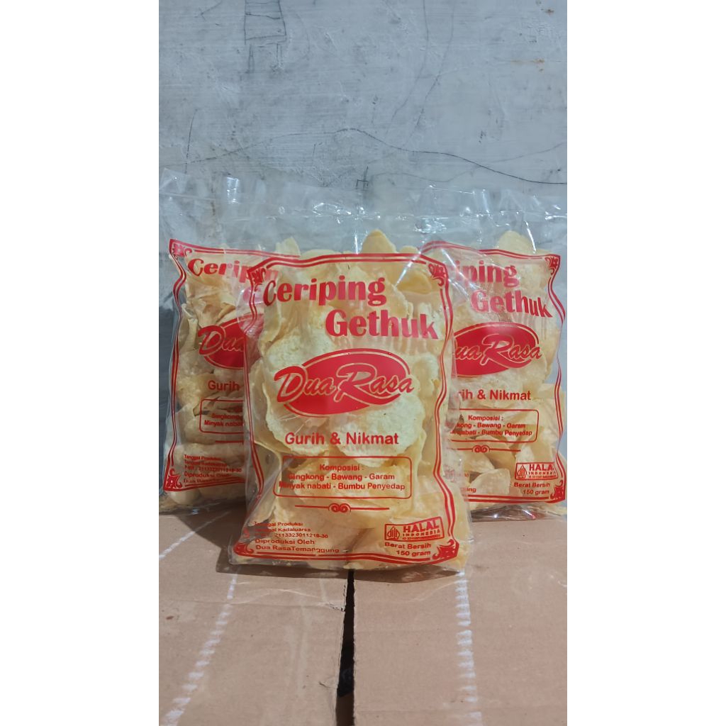 

Keripik Gethuk Dua Rasa 150gr (Ceriping Asli Temangung)
