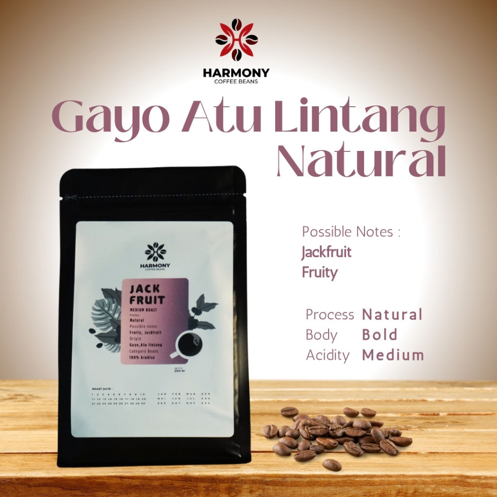

Kopi Arabika Gayo Natural Jack Fruit 200 gr Biji Kopi Bubuk Arabika