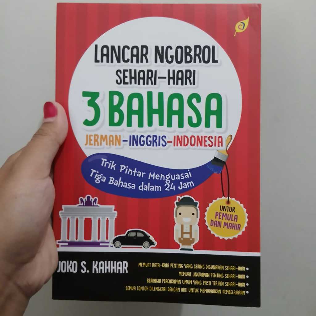 Buku Lancar Ngobrol Sehari-hari 3 Bahasa : Jerman-Inggris-Indonesia