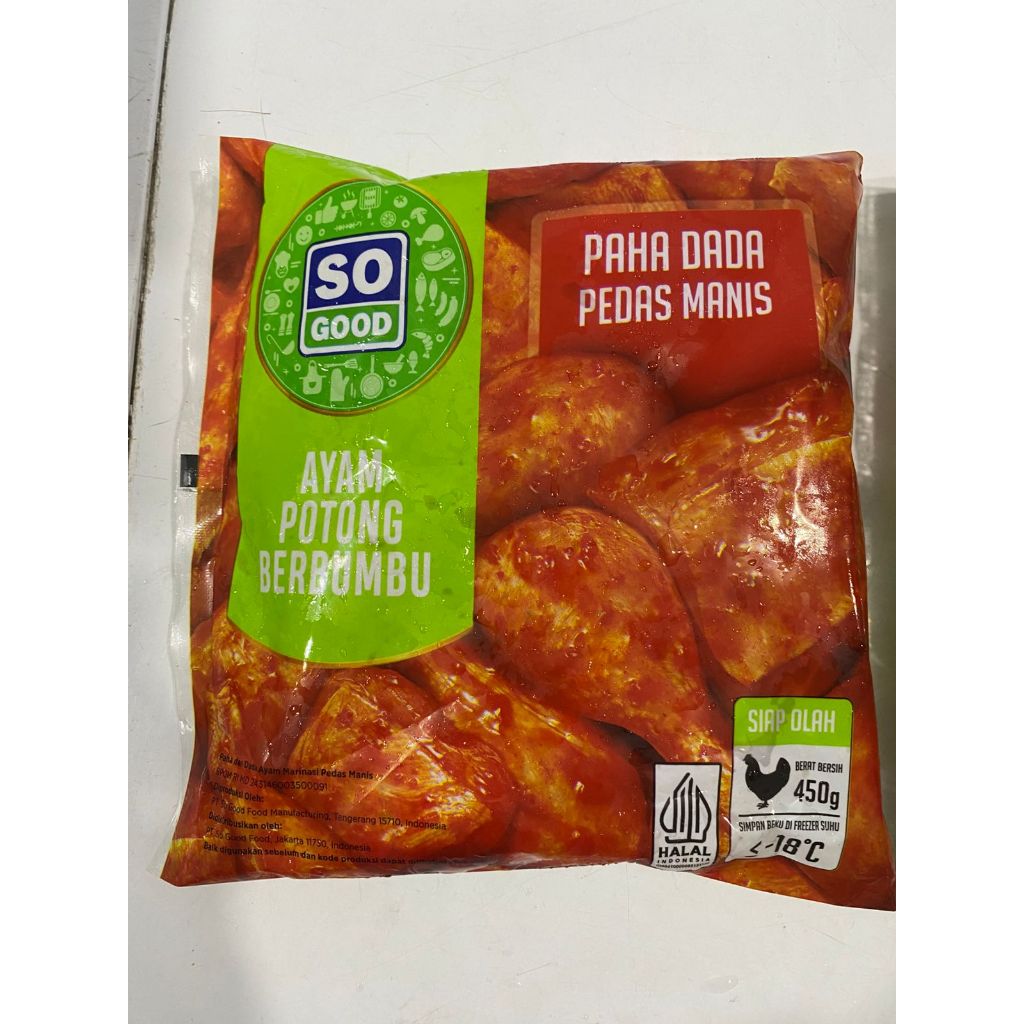 

So Good Paha dada Pedas Manis 450gr