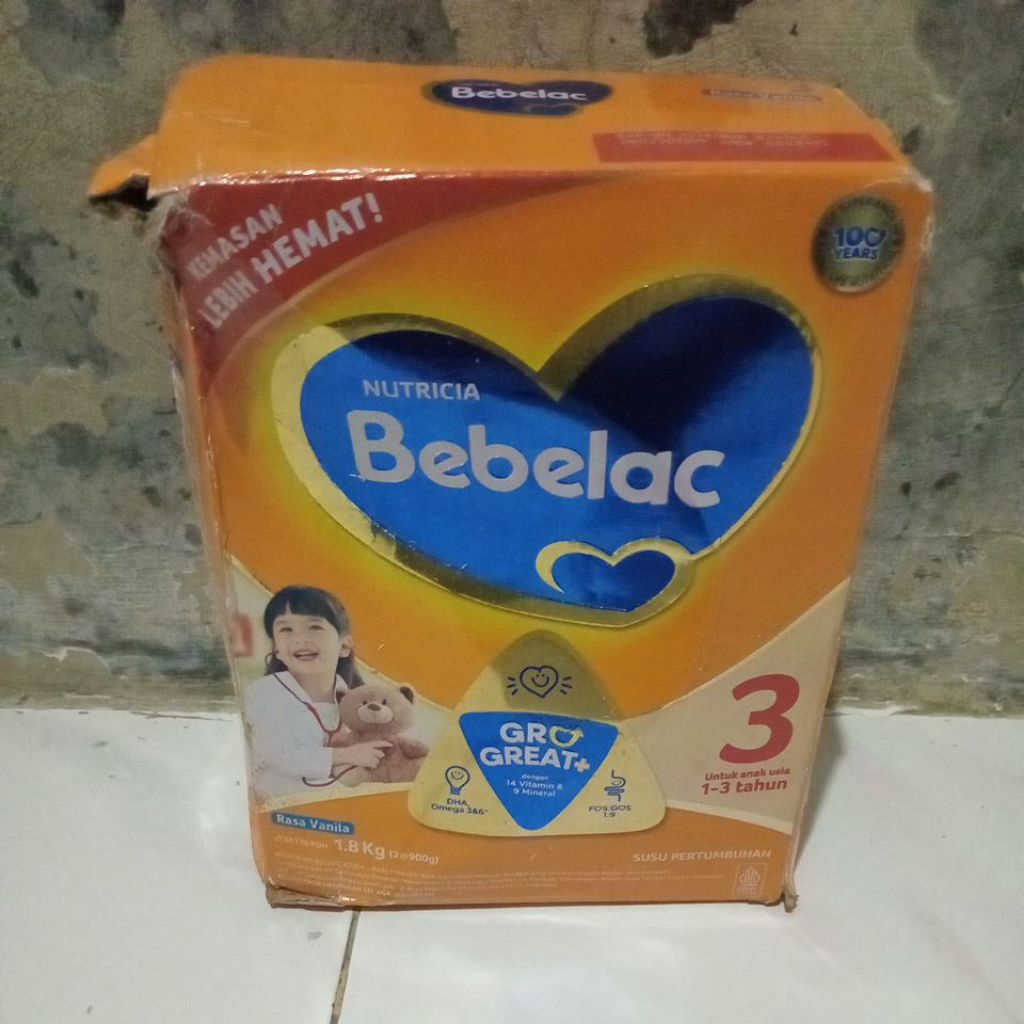 

Rijek Dus Nutricia bebelac Tahap 3 Vanila 1,8 Kg