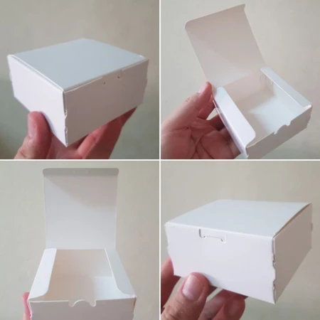 

Mini Box Putih Polos Hampers Kue Pie Mini DusKotak Ukuran 8x8x4 cm