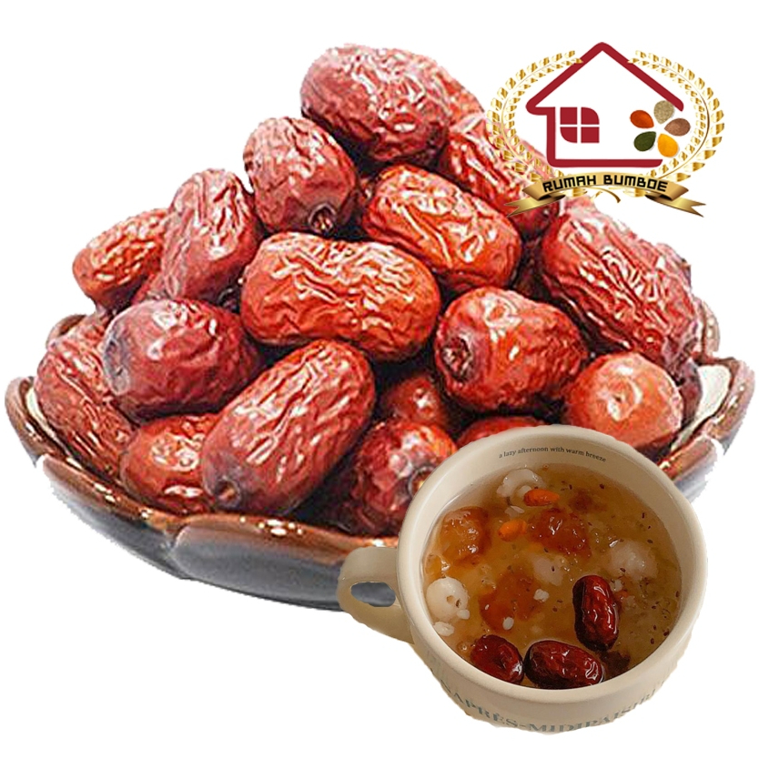 

(1kg - 250gr) ANGCO KERING KURMA MERAH Kurma Asia Ang co Masakan Tradisional Cina