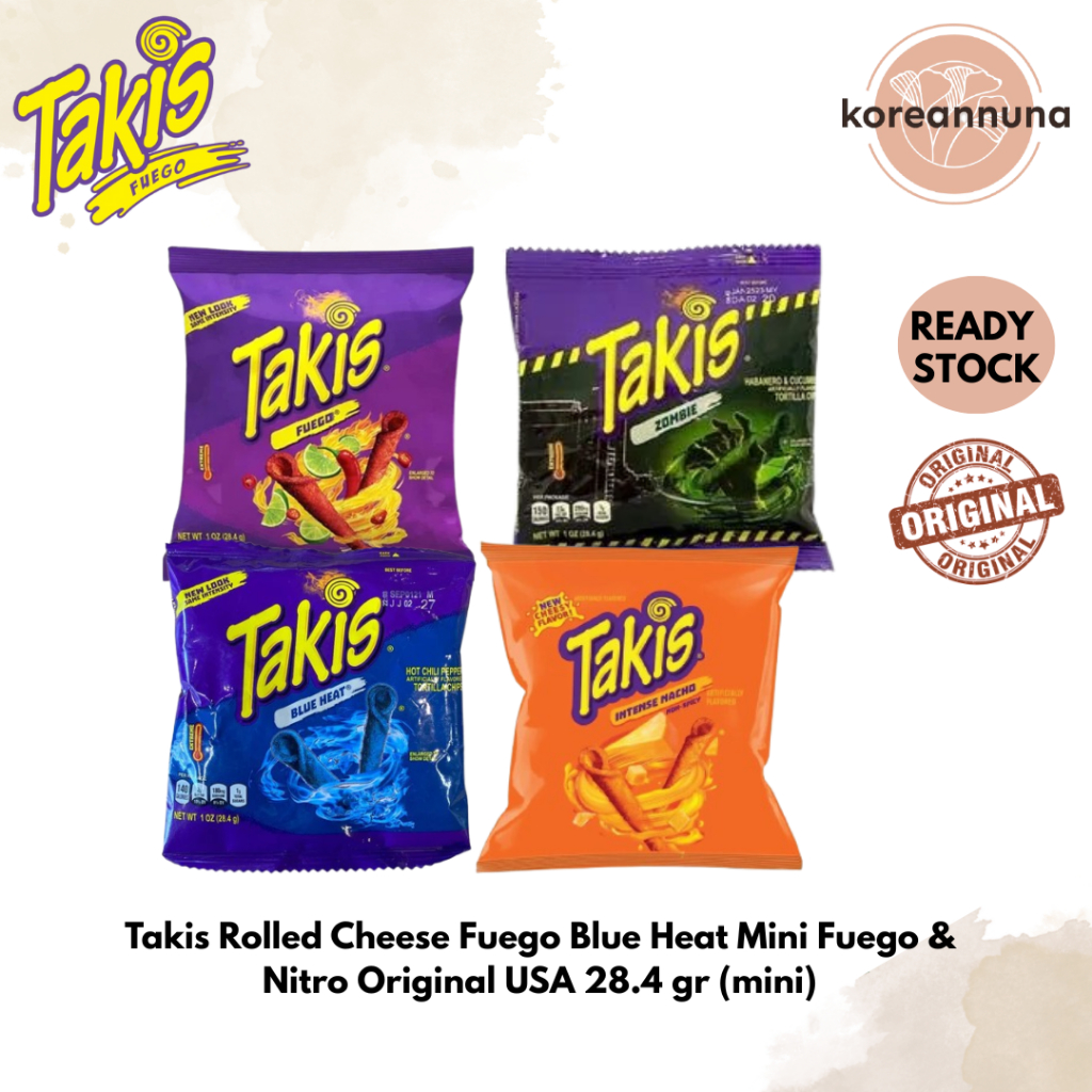 

Takis Rolled Cheese Fuego Blue Heat Mini Fuego & Nitro Original USA 28.4 gr (mini)