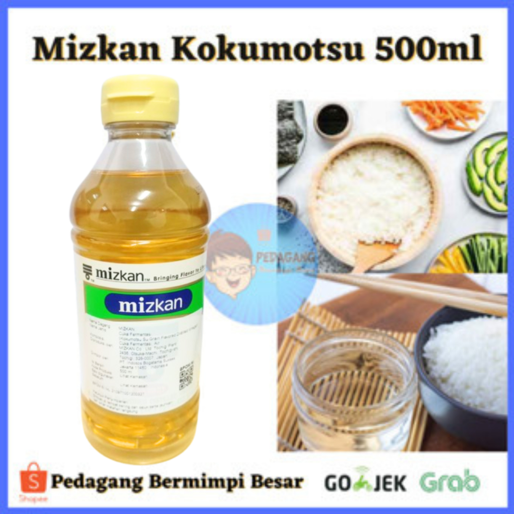 

Mizkan Kokumotsu 500ml / Rice Vinegar Cuka Sushi Jepang/Mizkan Kokumutsu / Chuka Sushi