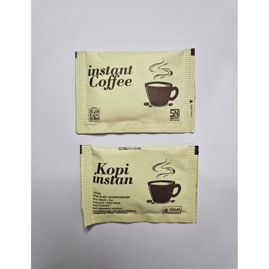 

Kopi Sachet/ Kopi Hotel Polos/ Kopi tanpa ampas/ Kopi Instan