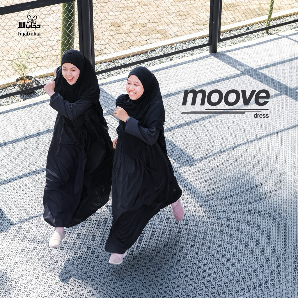 Set Moove Gamis Olahraga Dry Fit | by Hijab Alila