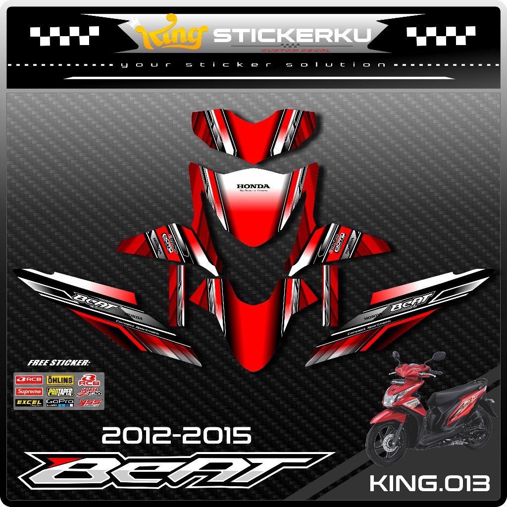 Decal Beat Fi 2013 2014 2015 Full Body Stiker Beat Fi 2013 2014 2015 Full Body Striping Beat Fi Full