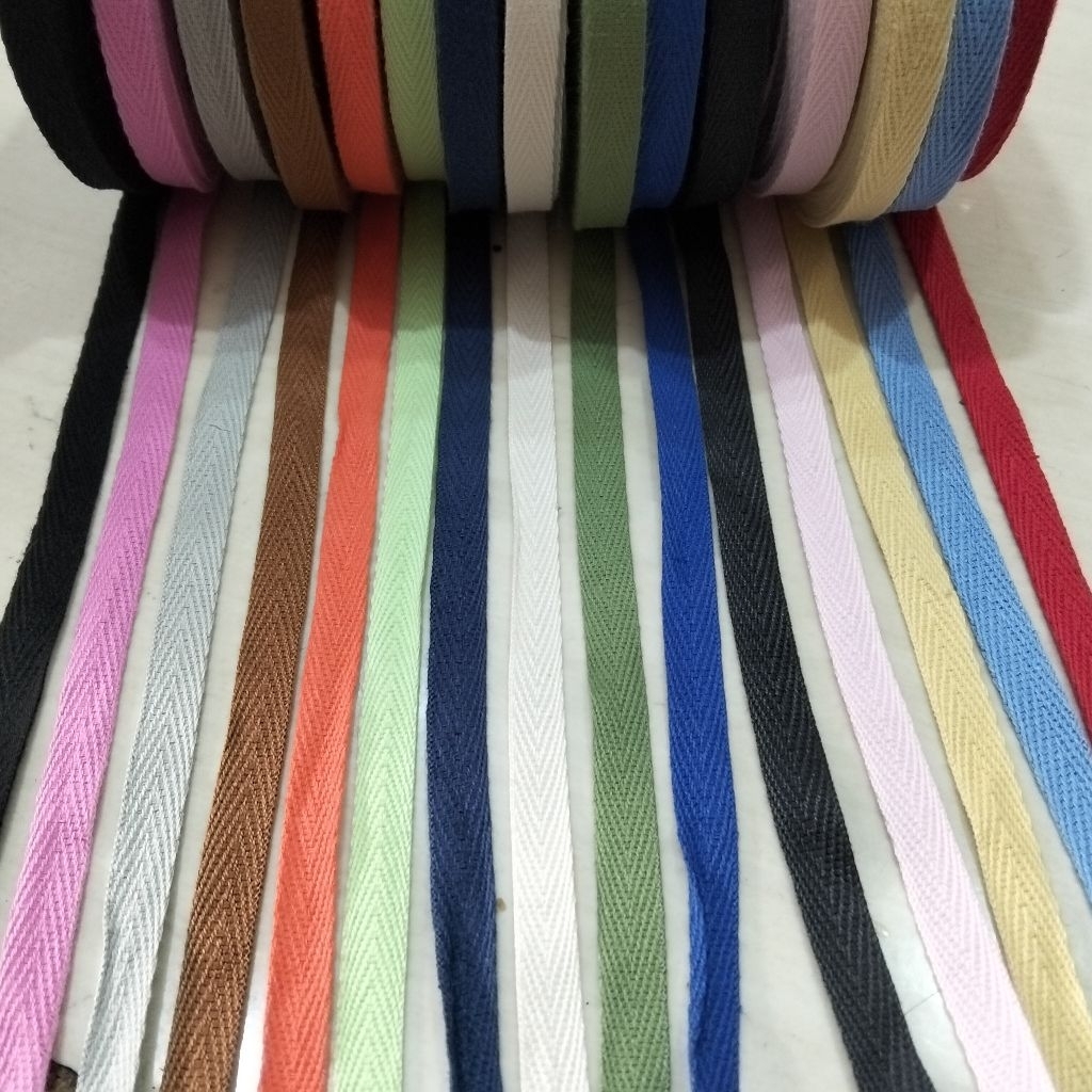 piterban / pita katun lebar 1cm varian varna