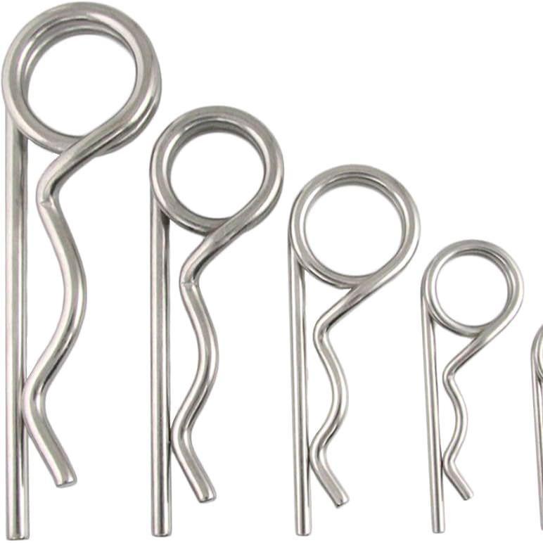 

Pin Clip R / Cotter Pin R Double ring Kawat 4mm Panjang 150mm Stainless