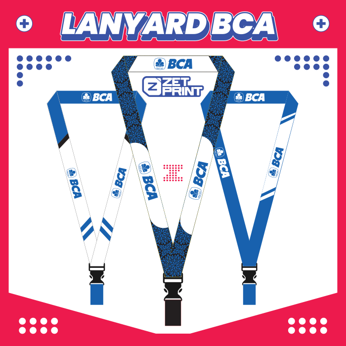 Lanyard Tali Id Card Bank BCA