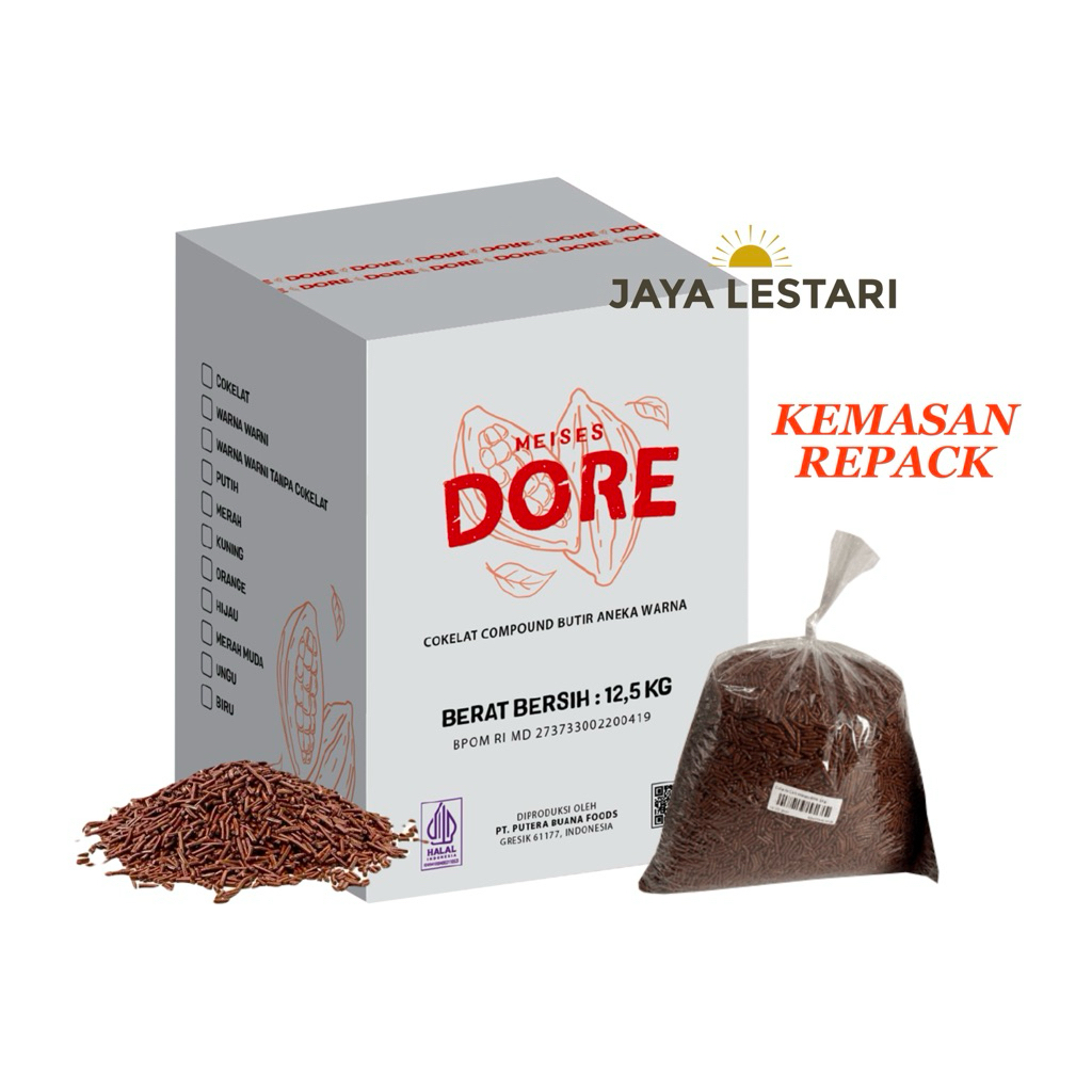 

Dore Meses Cokelat (Kemasan Repack) (250g, 500g, 1kg)