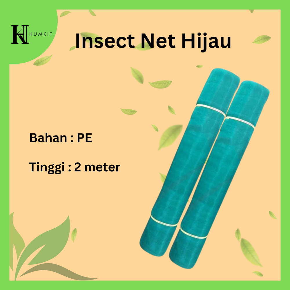 Jaring Waring Kasa Hijau Insect Net Anti Serangga Lebar 2 meter