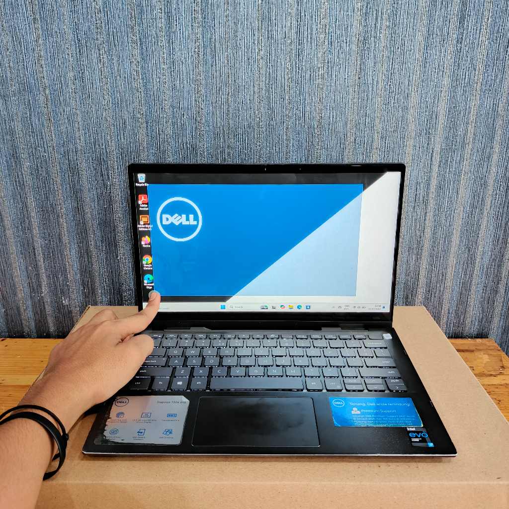 Laptop Dell Latitude 7306, 2 in 1, #Touchscreen, Black Silver, BERGARANSI