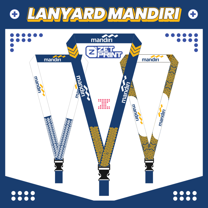 Lanyard Tali Id Card Bank MANDIRI