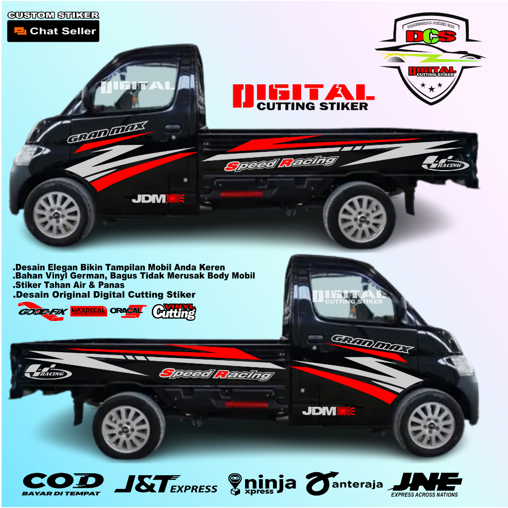 NEW Stiker Mobil Pick Up Granmax Cutting Sticker Mobil Daihatsu Pick Up Grandmax