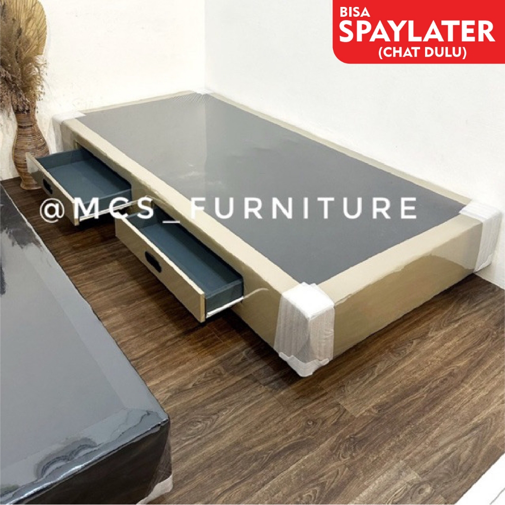 Dipan Storage Laci (bisa custom warna) Divan Lesehan Mebel Furniture Springbed