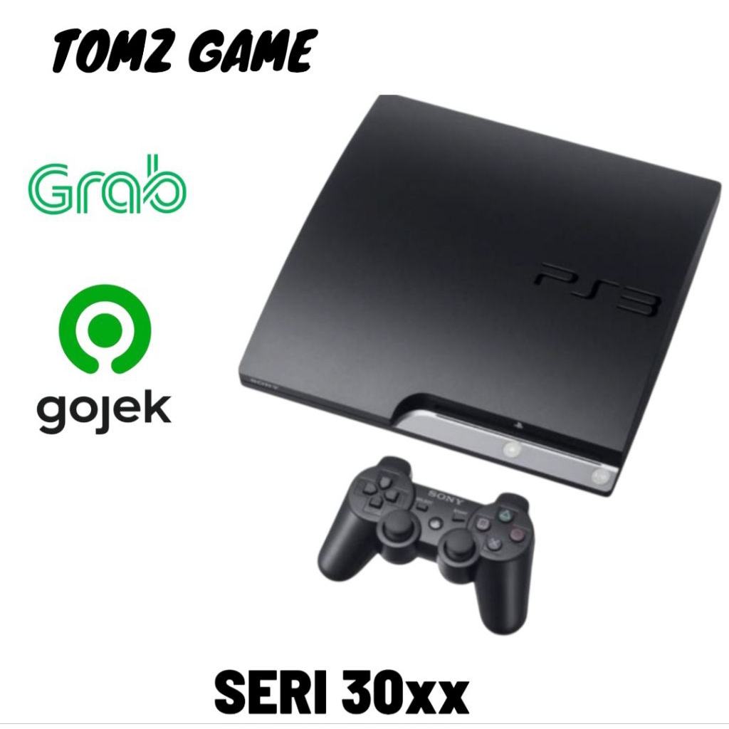 PS3 SLIM SERI 30xx 500GB + 2 STICK WIRLESS (FULL SET & FULL GAME SEGEL VOID) 160GB 320GB 500GB