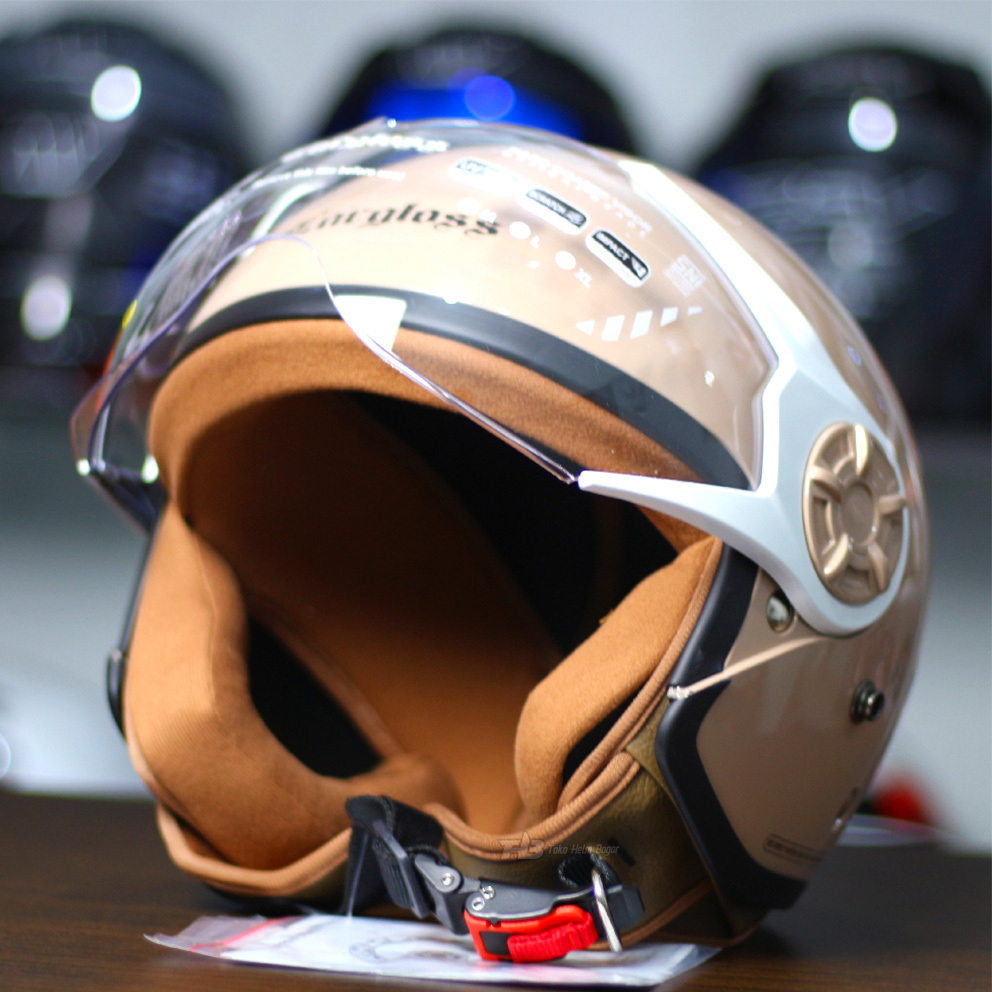 CARGLOSS HELM HIJAB YRH | MOCCA | HELM RETRO HIJAB MOTIF | HELM CARGLOSS ORIGINAL