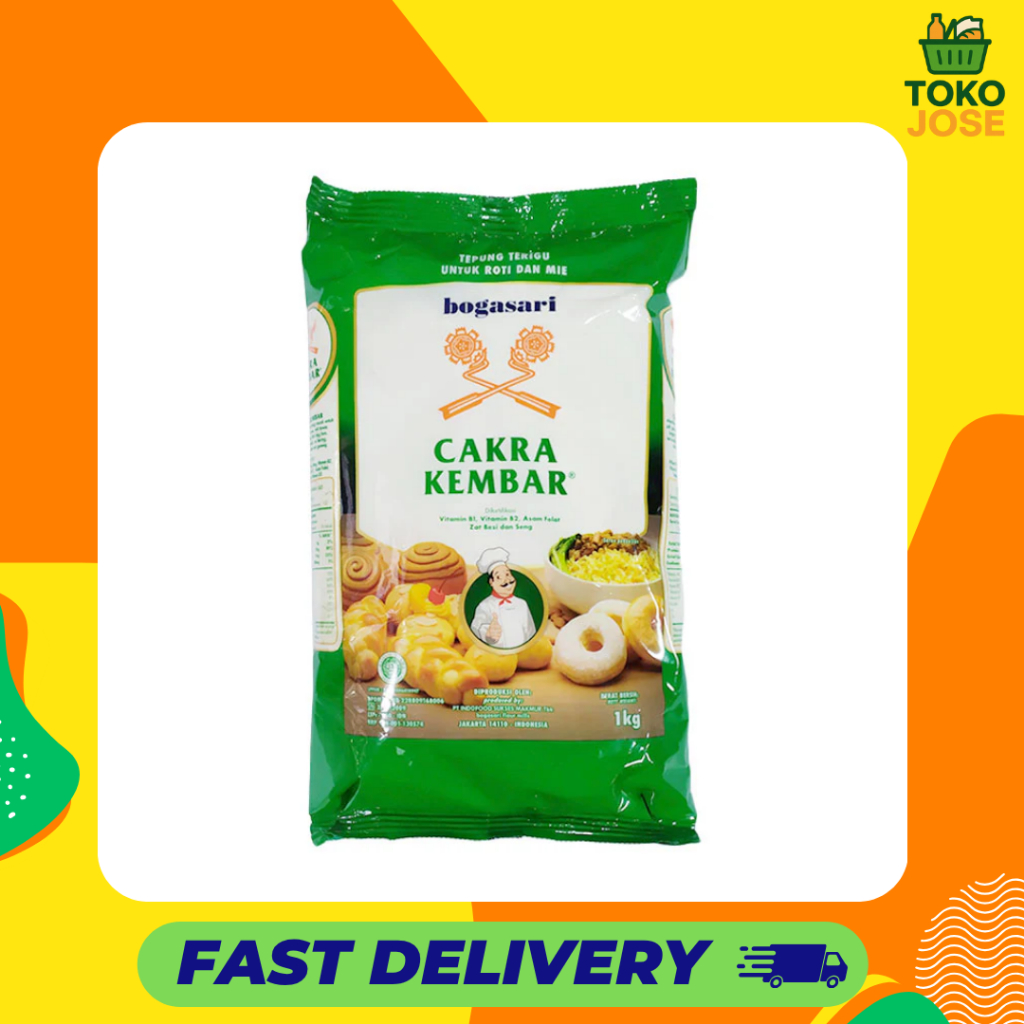 

Tepung Terigu Cakra Kembar 1Kg (1 Pcs)