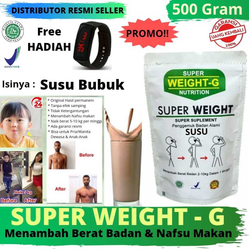 

Susu SUPER WEIGHT GAIN Penggemuk Badan Anak-anak & DEWASA - Weight Gain / Susu penggemuk badan /susu
