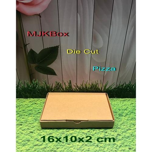 

kardus karton box uk.16x10x2 cm..model kardus Pizza,,Baru polos