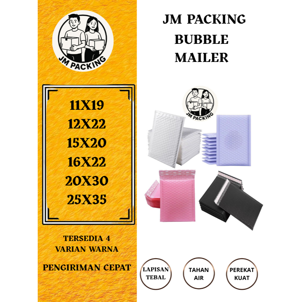 

JM Bubble mailer / Amplop Bubble - Bubble Bag