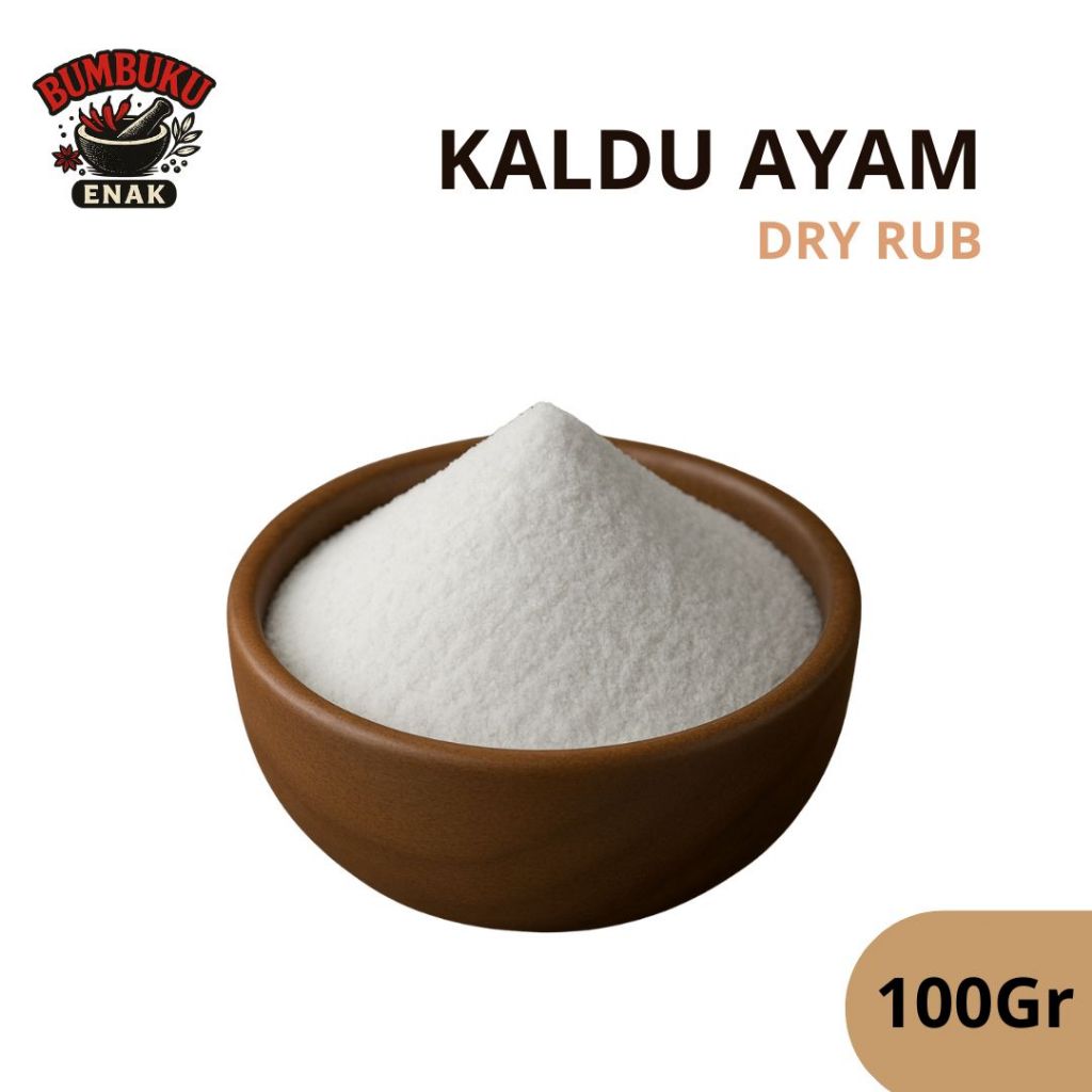 

Bumbu Tabur Non MSG Kaldu Ayam 100GR – Dry Rub Rasa Ayam Gurih Tanpa Penguat Rasa untuk Masakan & Camilan
